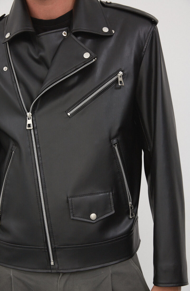 Чоловіча куртка з еко шкіри