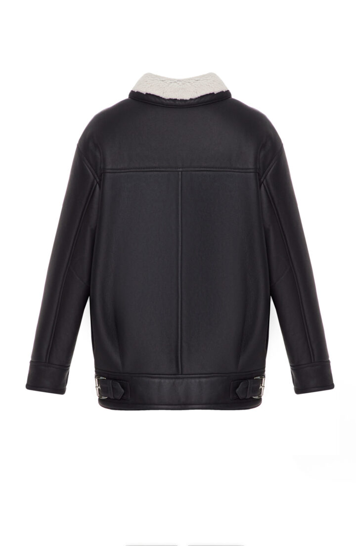 Дублянка оверсайз в чорному кольорі