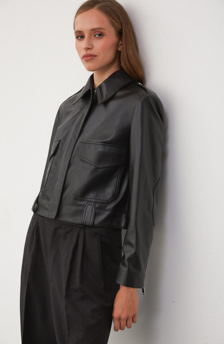 Куртка з еко шкіри