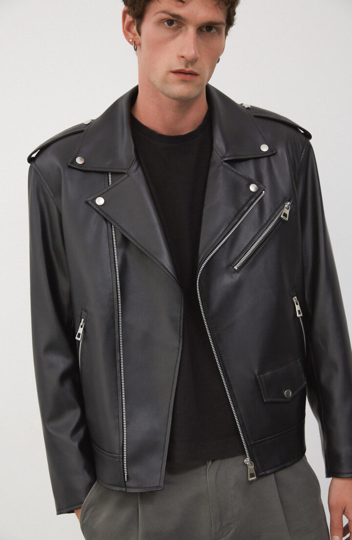 Чоловіча куртка з еко шкіри