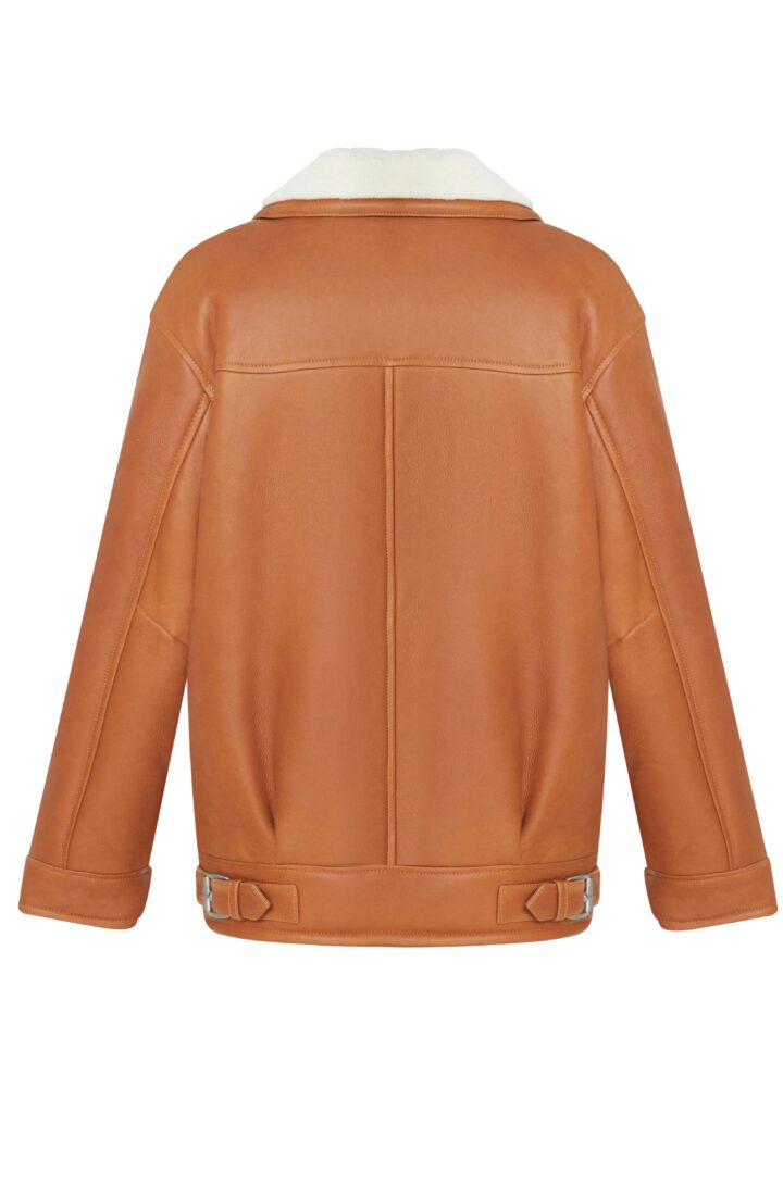 Дублянка оверсайз в рудому кольорі