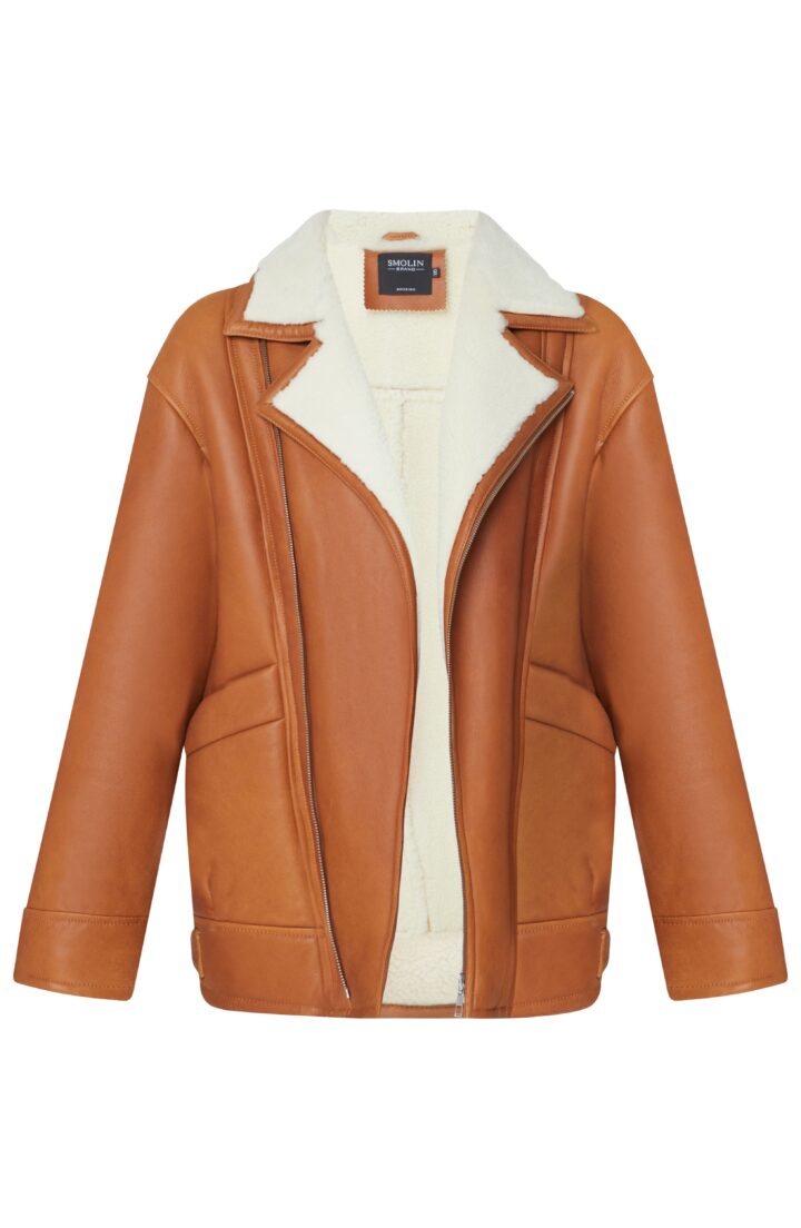 Дублянка оверсайз в рудому кольорі