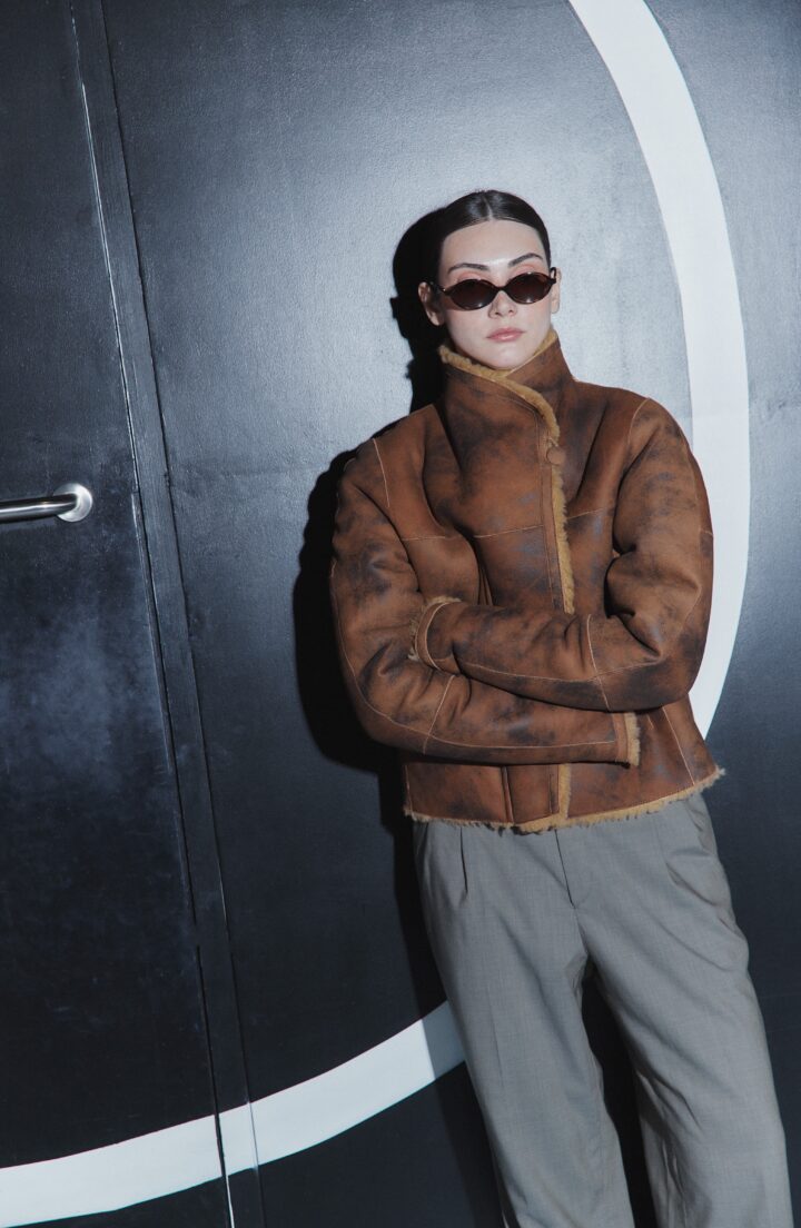 Кроп-дублянка вінтаж