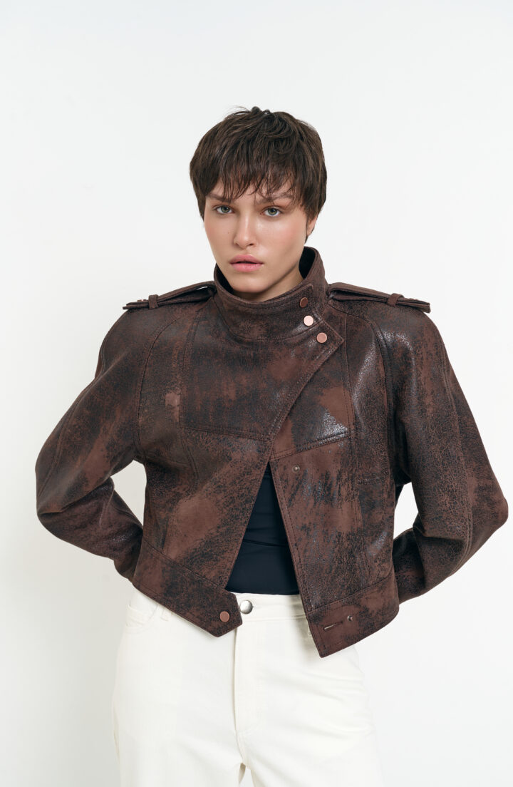 Куртка з ефектом зістарення