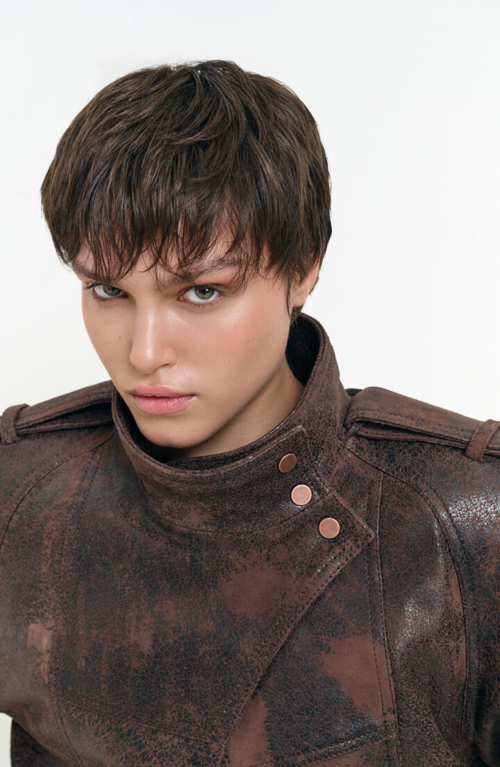 Куртка з ефектом зістарення