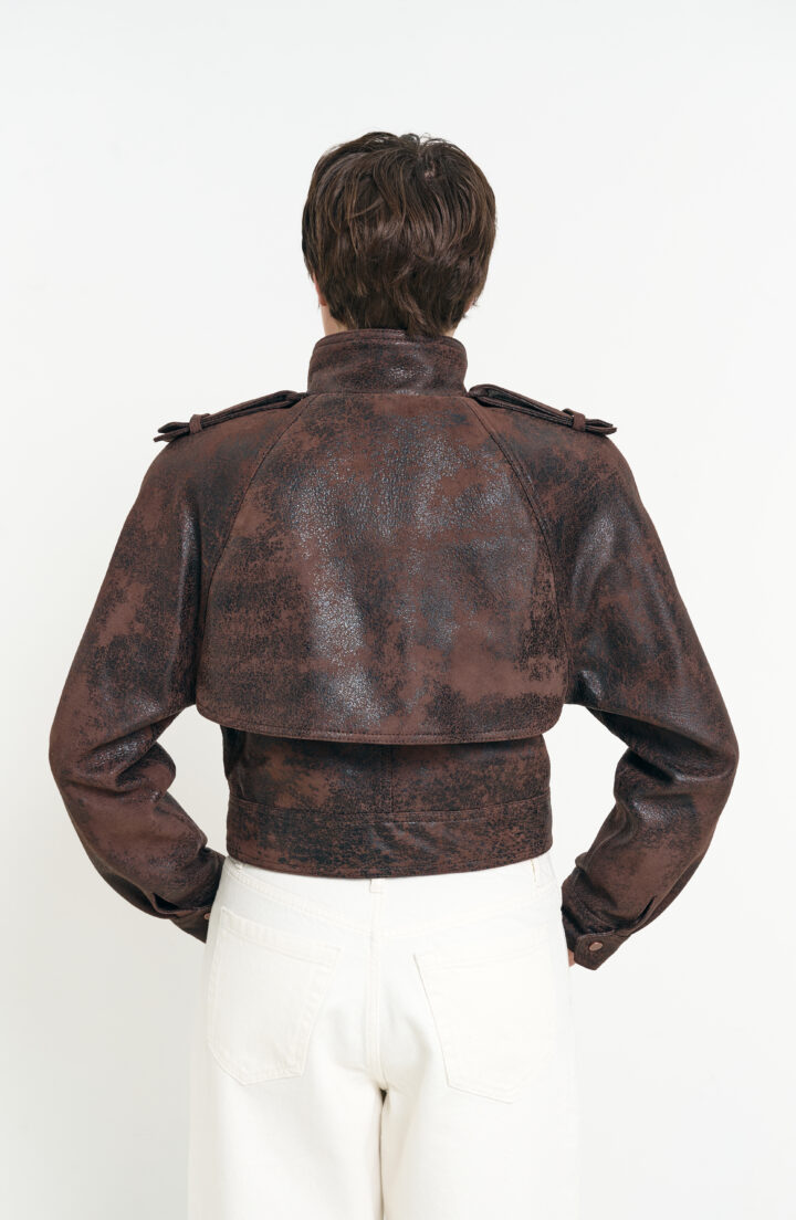 Куртка з ефектом зістарення