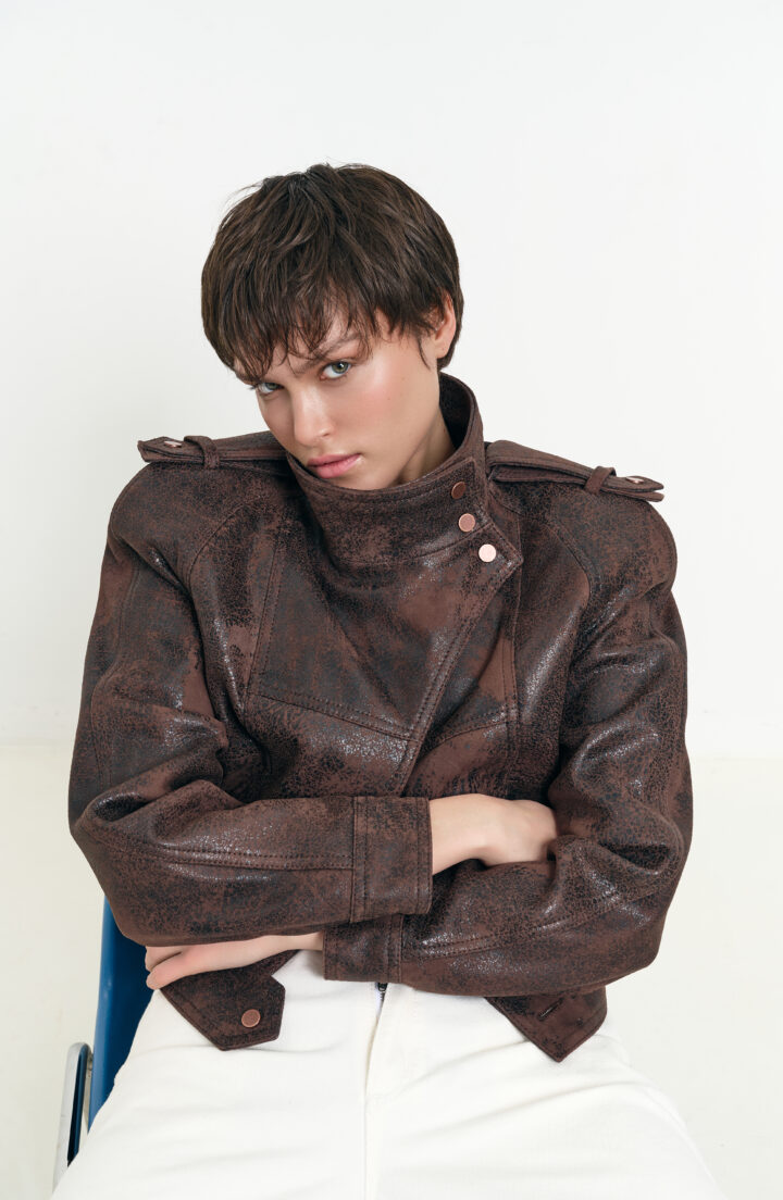 Куртка з ефектом зістарення